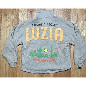 Spirit Jersey Cirque Du Soleil Luzia Half Snap Sweatshirt Mens Size Small Mexico